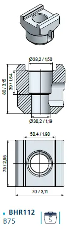 BETEK BFZ70 Kazıcı Tırnak Adaptörü